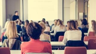 nurses attending a clinical conference